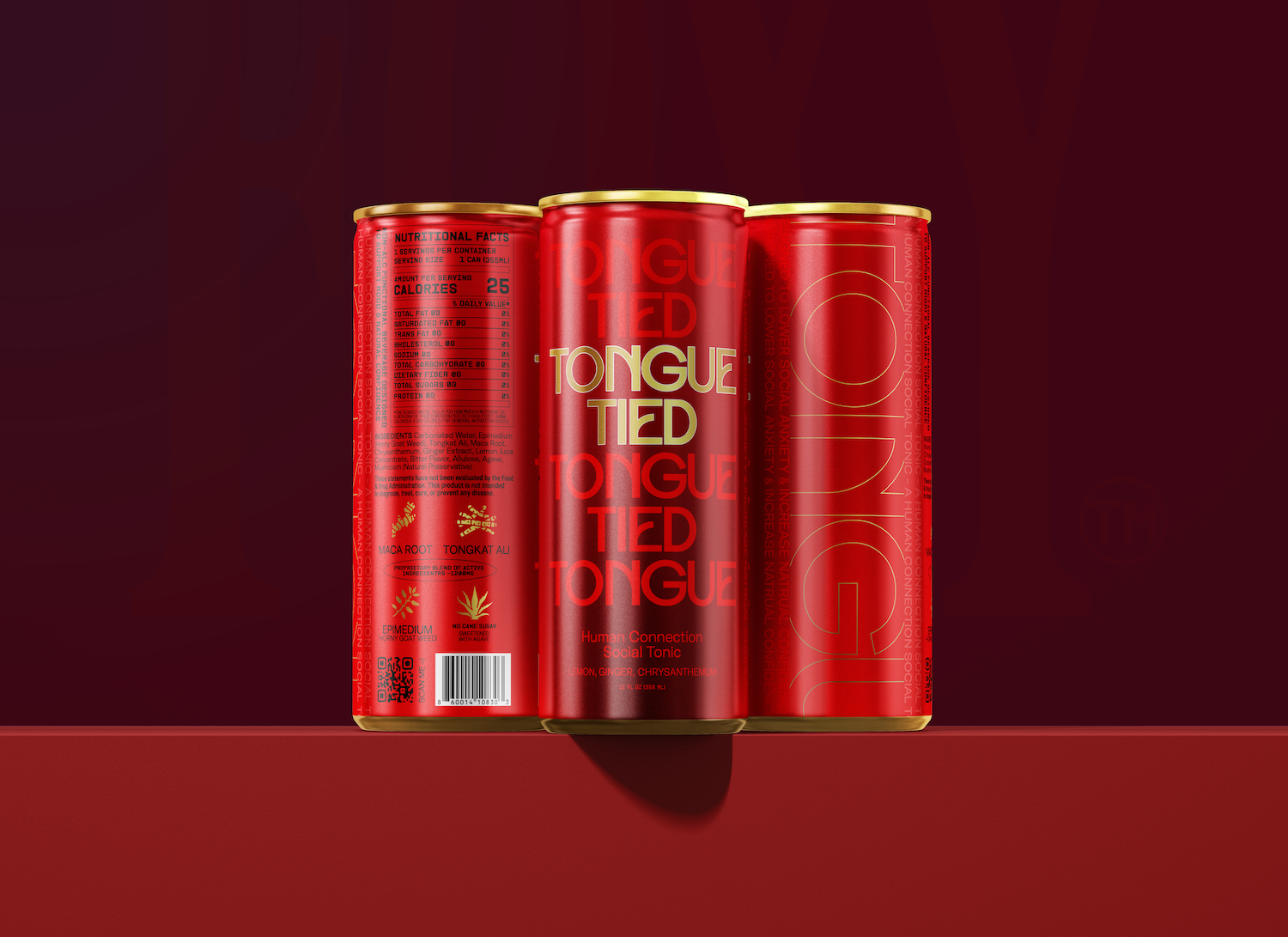 RED — TONGUE TIED social tonic